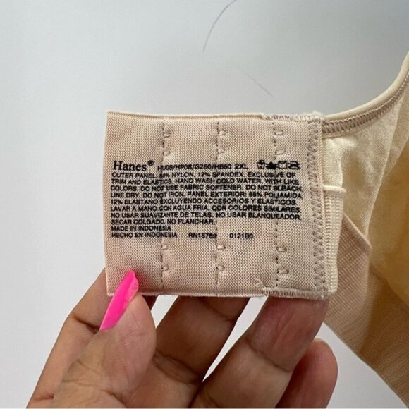 Hanes Fuller Coverage Foam Bra - Soft Taupe.  Size: 2XL. NWT. - Picture 9 of 14